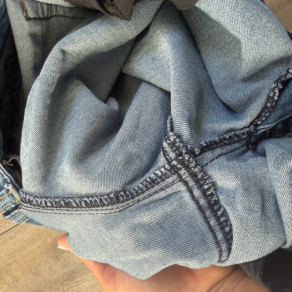 Democracy Denim Flare Jeans in Medium Blue Wash - Picture 11 of 15
